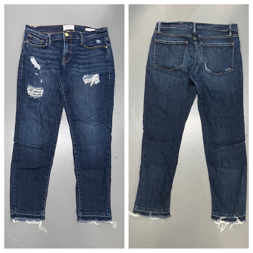 Frame Beau Le Garcon Release Hem Jeans